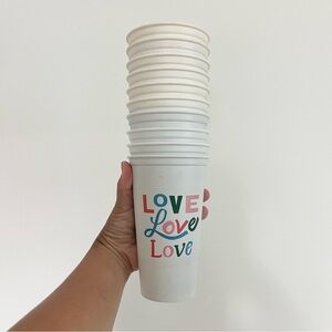 Starbucks Lot of 10 Plastic Tumblers w Different Patterns and Art Christmas READ